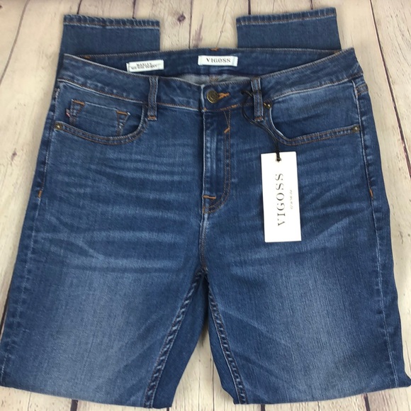 NWT Vigoss Marley Mid Rise Skinny Size 30